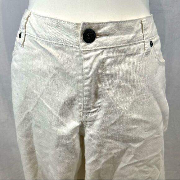 Coldwater Creek white bootcut mid rise signature jeans size 12 - Picture 3 of 8